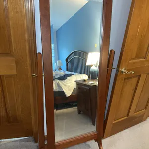 Cherry floor dressing mirror – tilting