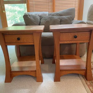 Amish quality matching end tables