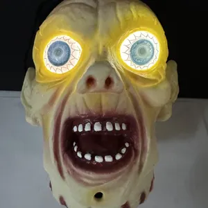 Halloween Gemmy Talking Light-Up Zombie Head