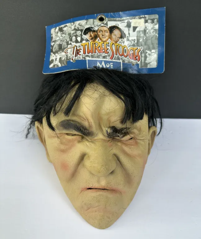 2006 Paper Magic Group 3 Stooges Latex Rubber Full Head Mask Moe