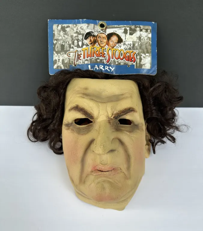 2006 Paper Magic Group 3 Stooges Latex Rubber Full Head Mask Larry