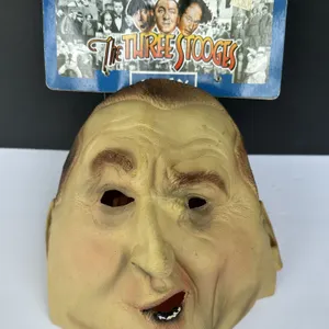 2006 Paper Magic Group 3 Stooges Latex Rubber Full Head Mask Curly
