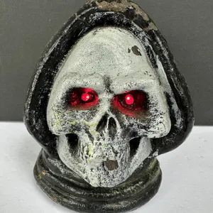 Flashing Red Eye Grim Reaper Reaper Skeleton Halloween Decor