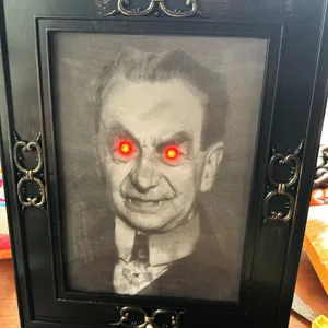 Rare Gemmy Talking 3D Changing Dracula/Monster Portrait Hanging/Table Top