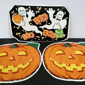 Vintage Jack-O-Lantern Pumpkin Halloween & Trick or Treat Placemats