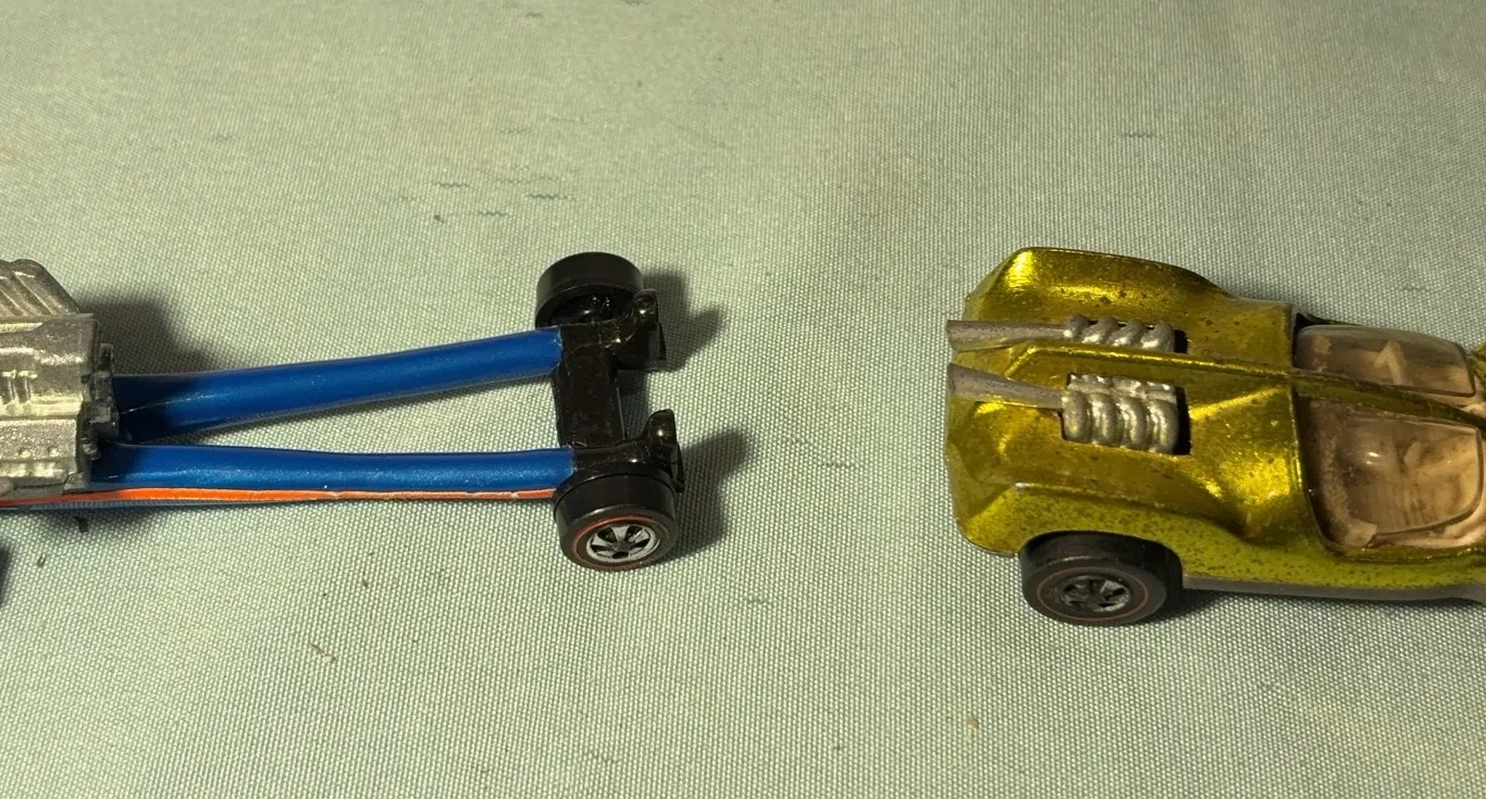 Two Mattel Red Liners, Hot Wheels Cars