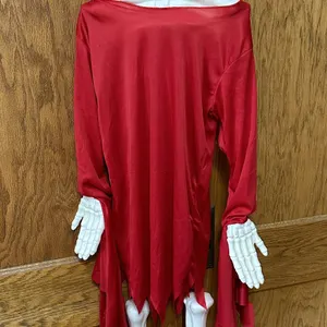 Hanging Full Length Devil Attire Dangling Skeleton