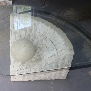 Glass Stone Table