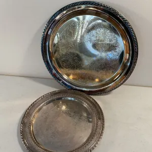 Vintage Silverplate Serving Trays – Set of 2