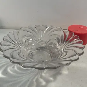 Vintage Cambridge Glass Caprice Clear Footed Console Bowl – 10"