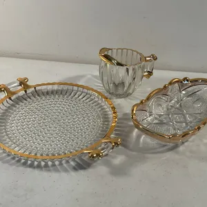 Vintage Jeannette Glass National Pattern Serving Set