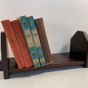 Vintage Whitman Classics & Dog Stories Books with Wooden Book Rack