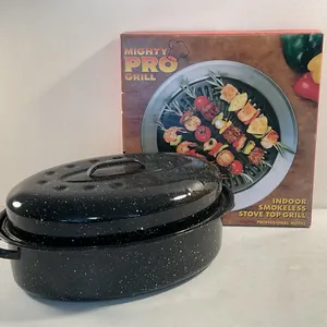 Mighty Pro Grill & Covered Enamel Roaster