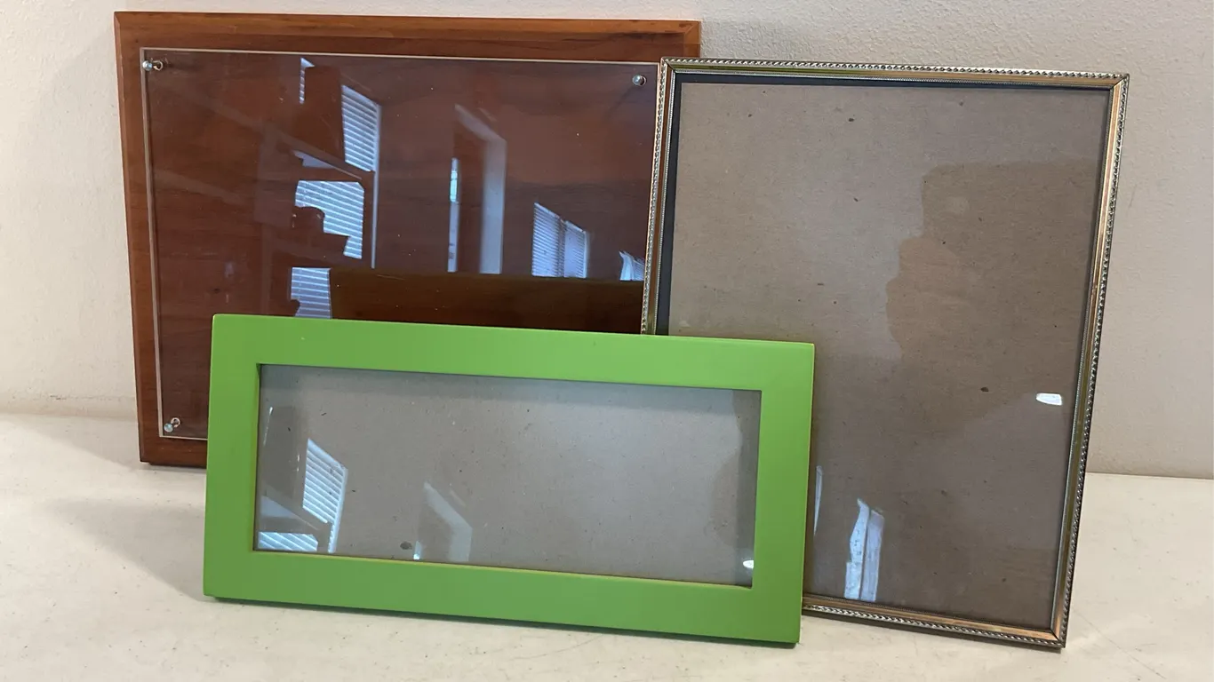 Assorted Picture & Document Frames – 3 Pieces