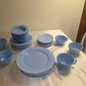 Moderntone Dishes, Blue 31 pcs