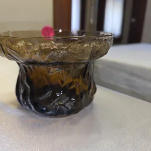 Morgantown/Seneca crinkle glass -root beer bowl