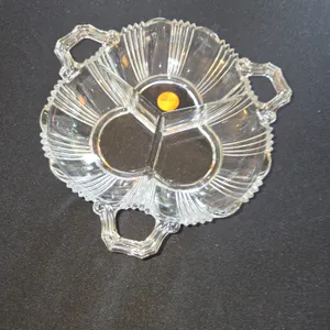 Fostoria Sunray divided relish bowl