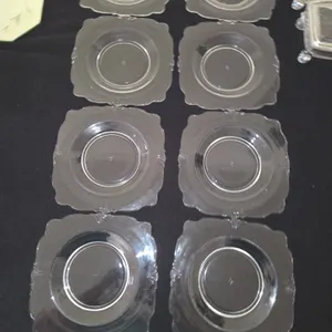 Heisey Queen Ann dessert plates signed 8 pcs