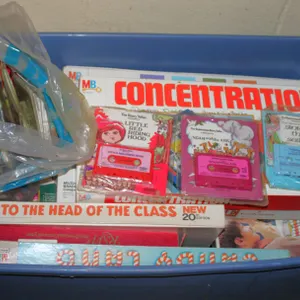 Board Games and Story Cassette Tapes