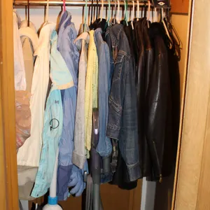 Closet Cleanout with Clothing, Board Games, and Appliances