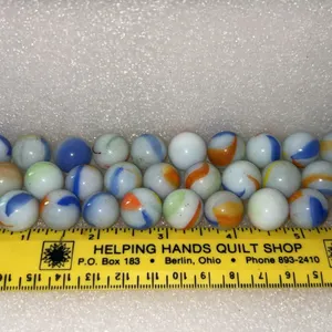 30 Ct Vintage Tricolor Marbles