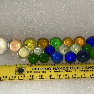 Vintage Clearies 20 Ct & 1 Shooter Marbles