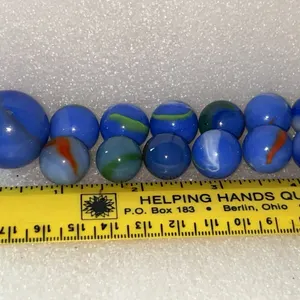 Blue Swirl 10 Ct & 1 Shooter Marble