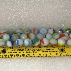 30 Ct Vintage Tricolor Marbles