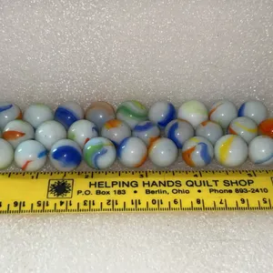 30 Ct Vintage Tricolor Marbles