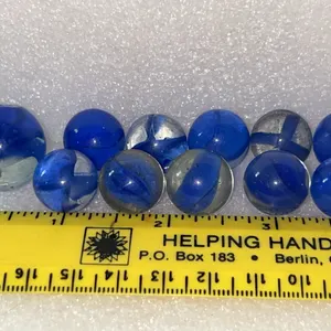 Blue Cats Eye 10 Ct & 1 Shooter Marbles