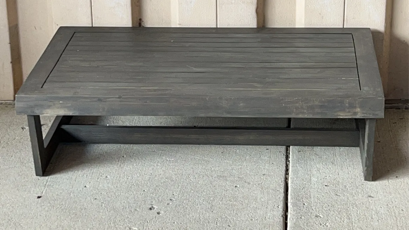 Wood Coffee Table, Lightweight 39.25"X24.5"X11"
