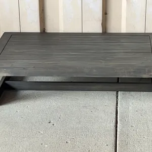 Wood Coffee Table, Lightweight 39.25"X24.5"X11"