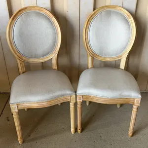 2 New Upholstered Wood Frame Chairs 19"X21"X38", Seat 18.5" High