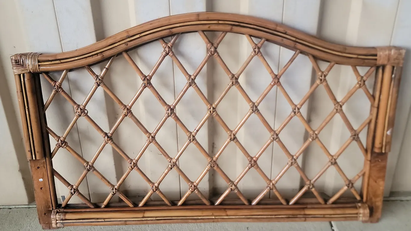 Wood Full Size Headboard Bamboo Style 55"X34"