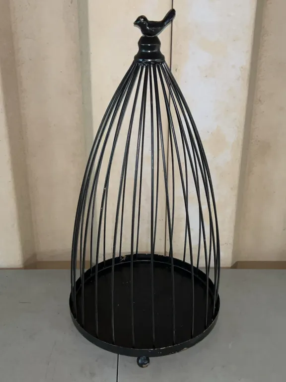 Metal Bird Cage Decor 2 Pc 10"X19"