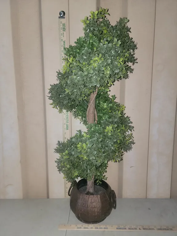 Artificial Boxwood Topiary Spiral Tree 33" Tall