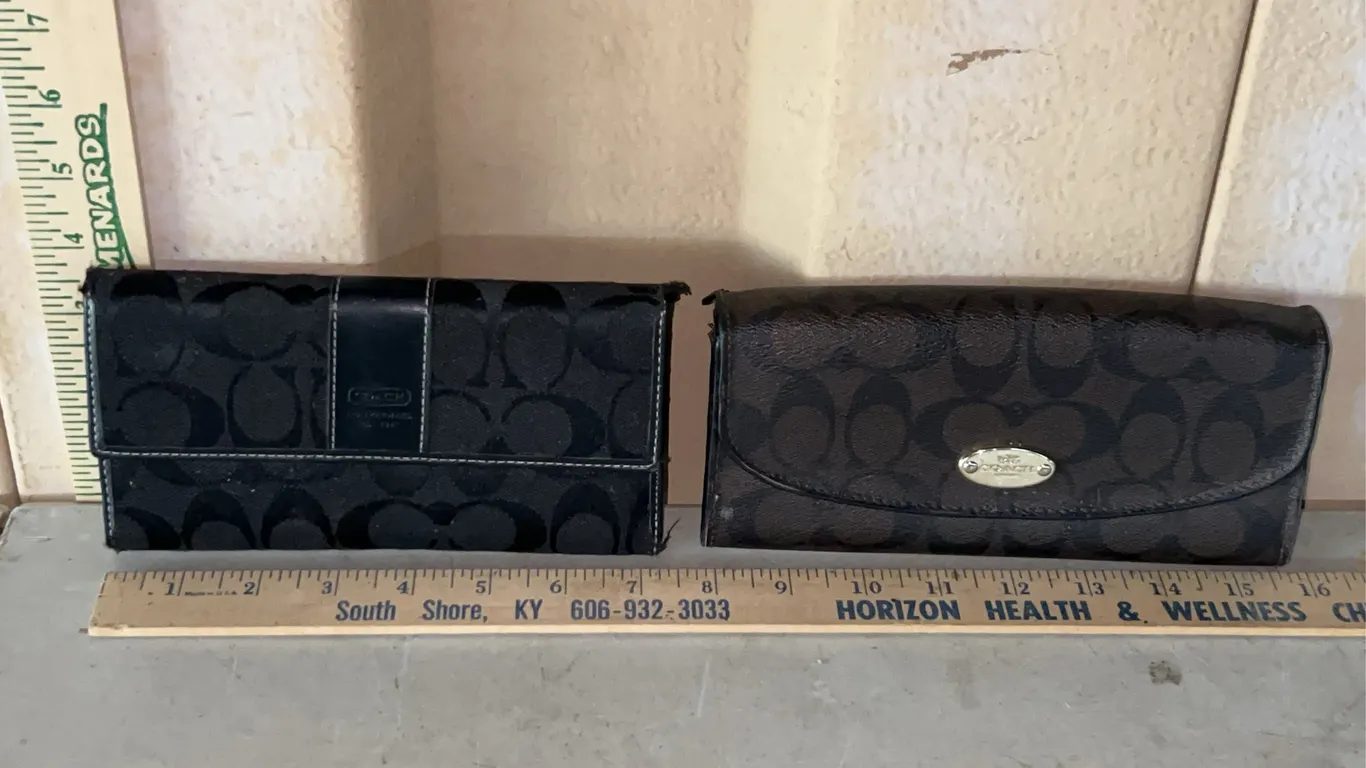 2 Coach Wallets, Used/Worn Spots, See Photos