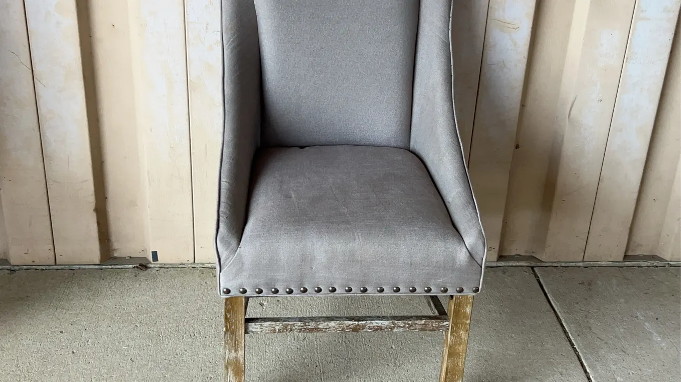 New/Retro Style Upholstered Chair 23"X34"X37.5", Seat 19" Tall