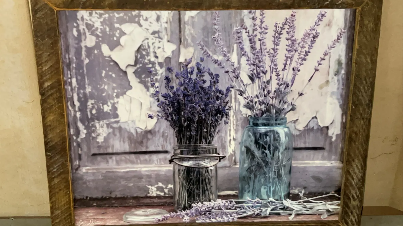 Flowers Country Decor Print 21.5"X17.5"