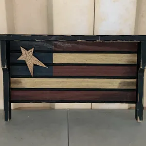 Americana Wood Wall Shelf 20"X4"X11"