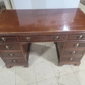 Vintage Solid Wood Desk 48"X24"X29.5" Some Finish Damage
