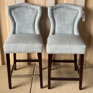 2 New Upholstered Chairs/Stools 18"X19"X39", Seat 24" High