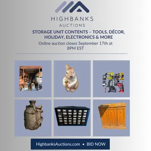 Storage Unit Contents – Tools, Décor, Holiday, Electronics & More