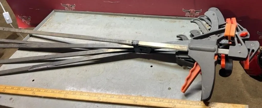 Lot of Five 36" Bar Clamps.
