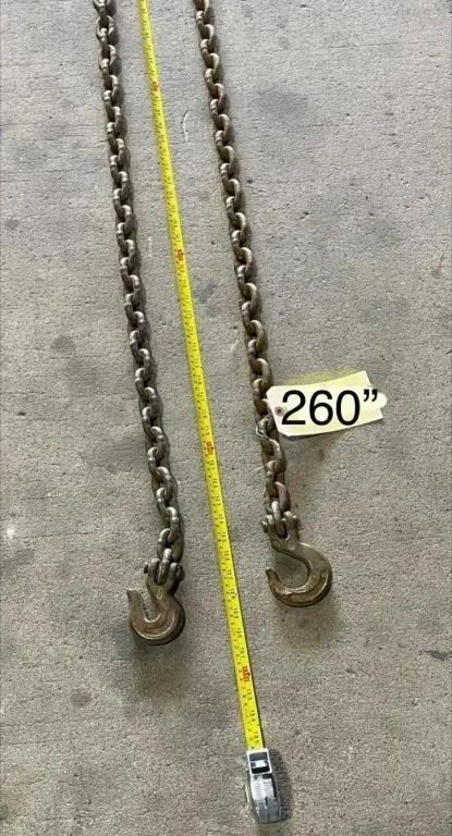 3/8� Chain w/Hooks. 260�L.