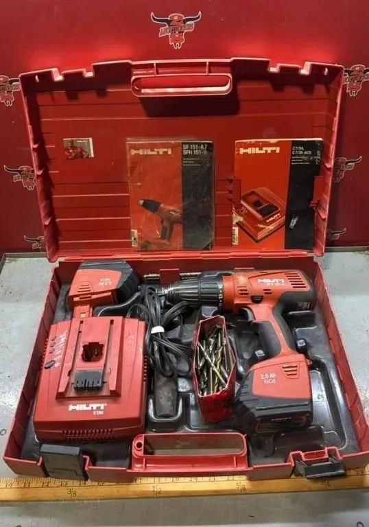 Hilti Cordless Drill w/Charger & Battery.