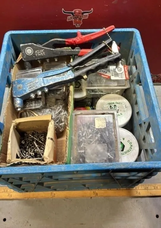 Rivet Guns, Rivets & Asst. Screws.