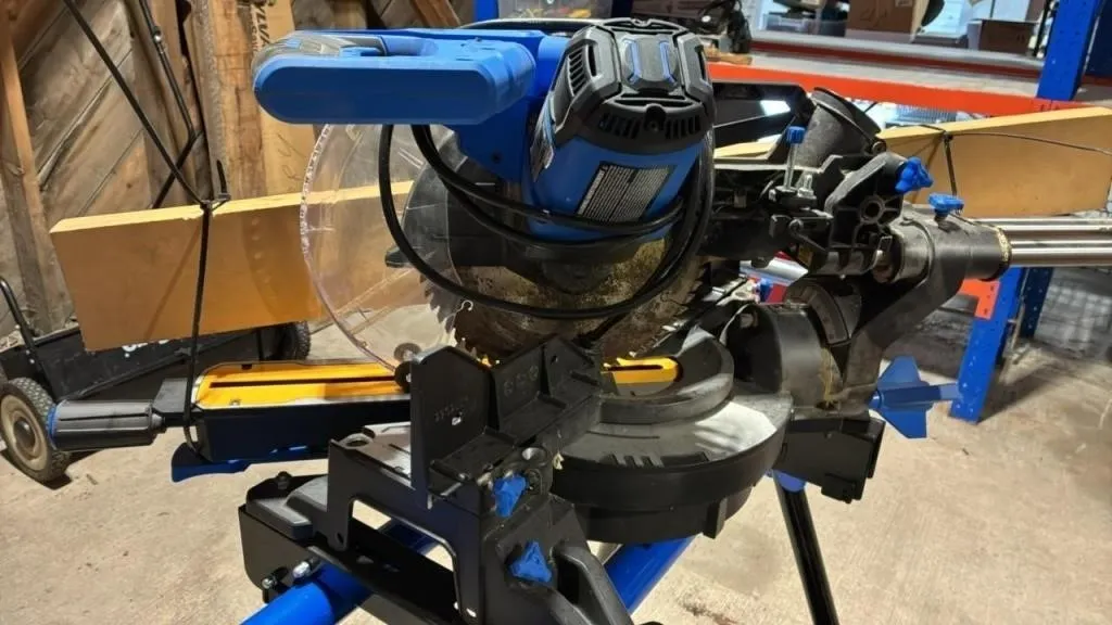Mastercraft Compound Mitre Saw & Stand.