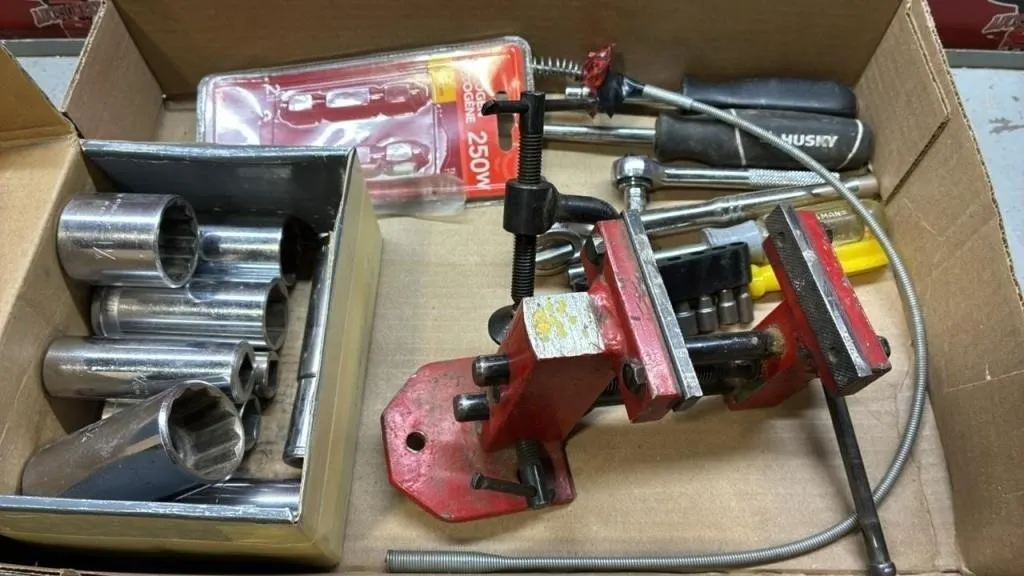 Large Sockets, Small Vise & Other Items.