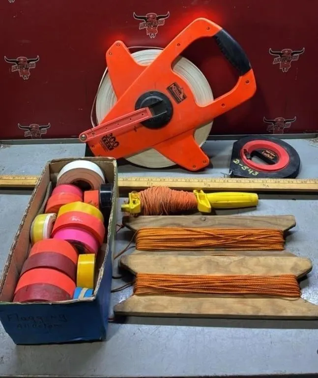 300 & 100ft Measuring Tapes & String Line &